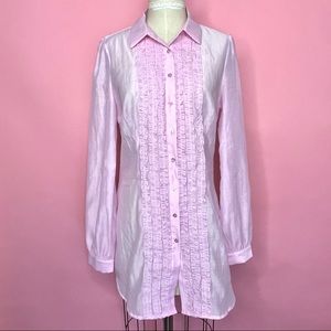 Pink Ruffled shirt Dress